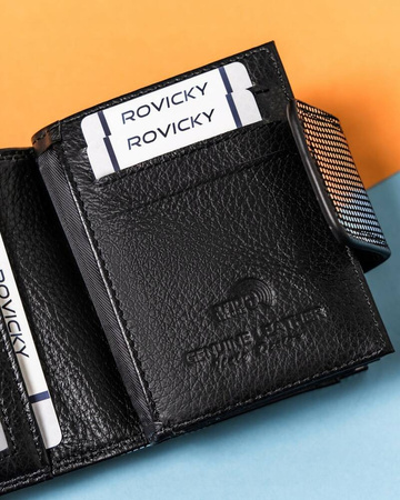 Stilvolle Damen Geldbörse aus Leder mit Druckknopf und Bügelverschluss – Lorenti