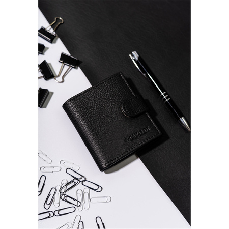 Kleine herren geldbörse aus Öko-Leder mit Druckverschluss – 4U Cavaldi