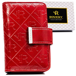 Damen Geldbörse mit geprägtem Monogramm – Rovicky