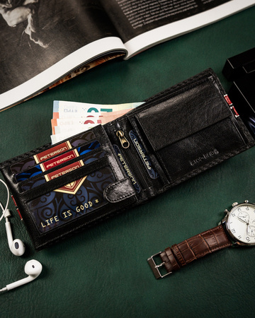 Sportliche Herren Geldbörse aus Leder – Peterson