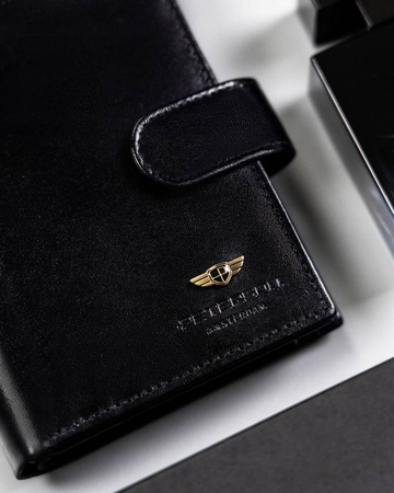 Elegante große Herren Geldbörse aus echtem Leder – Peterson