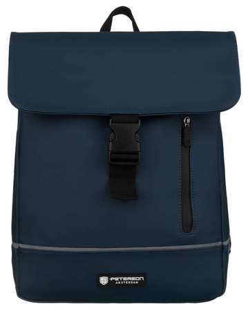 Robuster City Rucksack aus Synthetikmaterial mit Etui im Set – Peterson