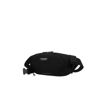 Sportliche Polyester-Bauchtasche in Schwarz - Peterson