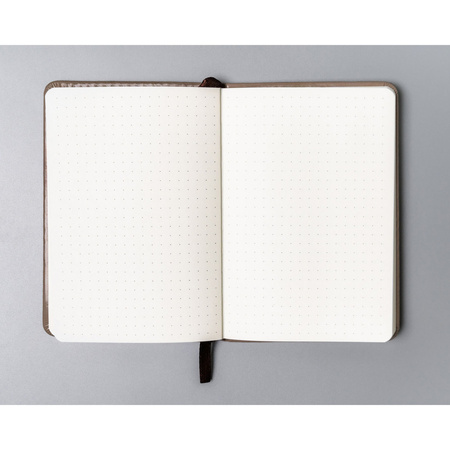 Notizbuch A6 khaki mit Punkten – Peterson