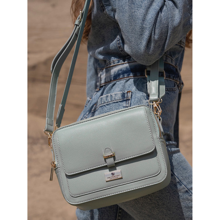 Modische Damen Umhängetasche in Grün aus Öko-Leder – Peterson