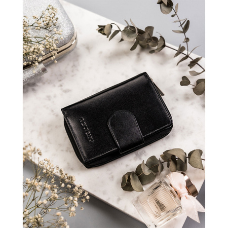 Damen Geldbörse aus Leder mit RFID Protect – Rovicky