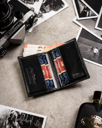 Geschenkset: Elegante Herren Geldbörse aus Leder, Kartenetui und Schlüsselanhänger – Peterson