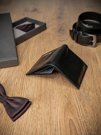 Herren Geldbörse hochkant aus glattem Echtleder mit RFID-Schutz – Pierre Andreus