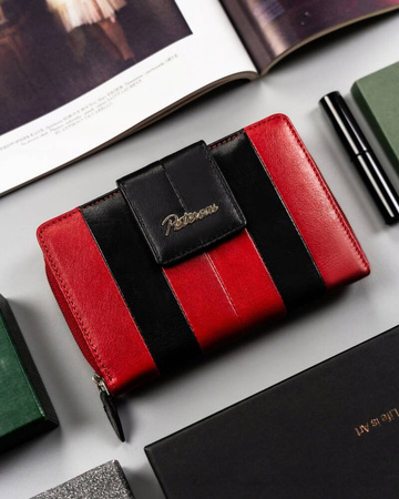 Damen Geldbörse aus Leder mit Druckknopf – Peterson