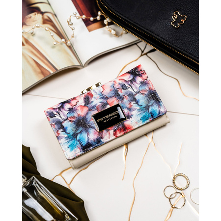 Damen-Geldbörse aus Naturleder und Öko-Leder mit RFID-System – Peterson