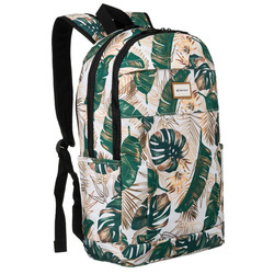 Klassischer Damen Rucksack aus Polyester mit Blumenmuster – Rovicky