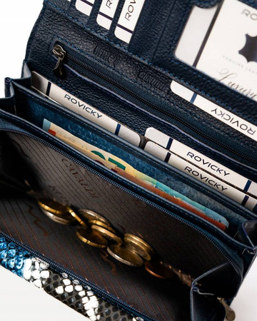 Große Damen Geldbörse aus echtem und Öko-Leder – 4U Cavaldi