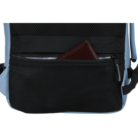 Blauer Reiserucksack aus wasserabweisendem Material für Handgepäck – Peterson