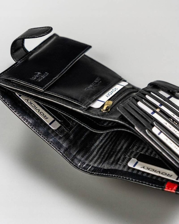 Herren Geldbörse Hochformat aus Echtleder – Rovicky