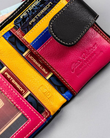 Damen Geldbörse aus Leder mit Fächern – Peterson