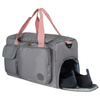 Sport-Reisetasche aus Polyester in Grau-Rosa mit Reißverschluss – Peterson