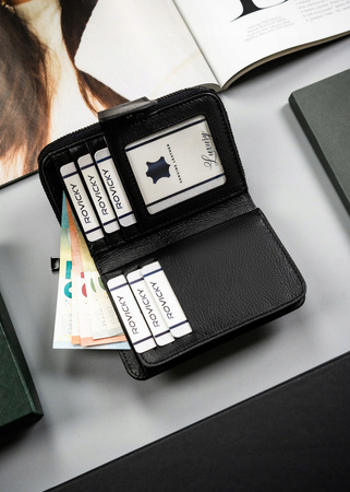 Vertikale Damen Geldbörse aus echtem Leder – 4U Cavaldi