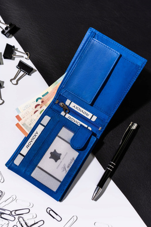 Große Herren Geldbörse aus Leder, Querformat – Always Wild