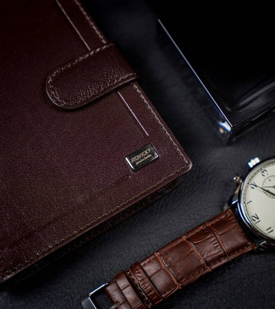 Elegante Herren Geldbörse aus Echtleder – Rovicky