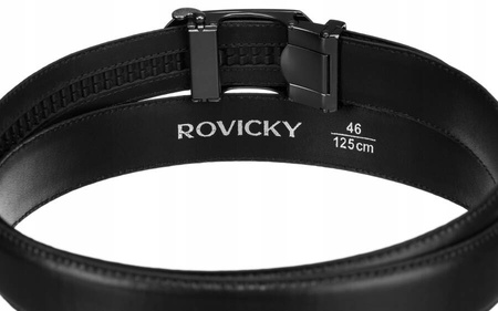 Universeller Herren Ledergürtel mit Automatikschließe – Rovicky