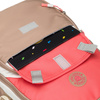 Jugendlicher Schulrucksack aus Polyester in Beige-Rosa mit Laptopfach – Peterson
