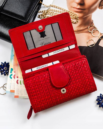 Elegante Damen Geldbörse aus Echtleder – Rovicky