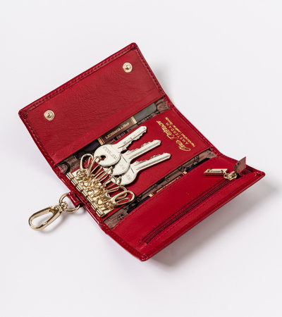Leder Schlüsseletui mit mehreren Fächern – Peterson