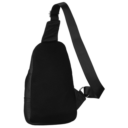 Städtischer Einzelschulter-Rucksack aus echtem Leder in Schwarz - Rovicky