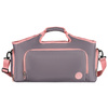 Geräumige, Wochenend-Reisetasche in Grau-Rosa mit einem Thermofach für Schuhe - Peterson