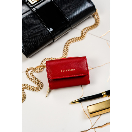Minimalistischer Damen Geldbörse in Rot – Peterson
