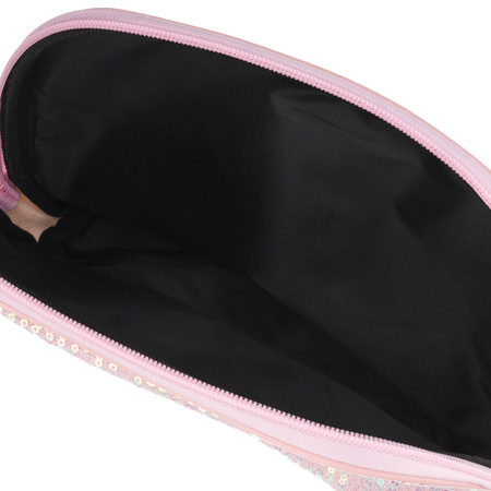 Rosa Kosmetiktasche aus synthetischem Material, einteilig - Peterson