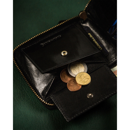 Sportliche Herren Geldbörse aus Leder mit Reißverschluss – Peterson