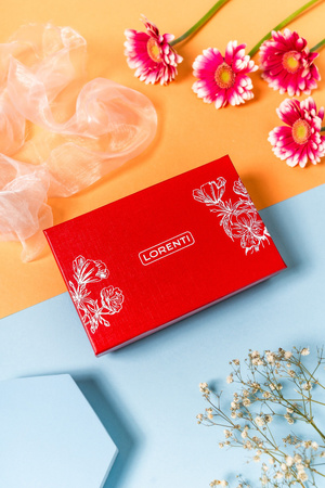 Geräumige, horizontale Damen Geldbörse aus Leder – Lorenti