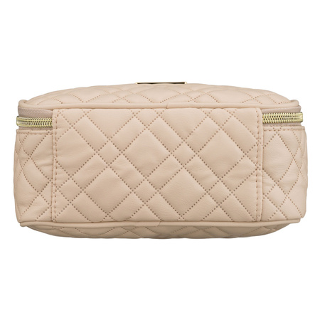 Peterson Ein-Kammer-Kulturtasche aus synthetischem Stoff in Beige