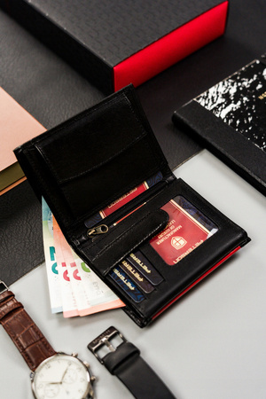 Herren Geldbörse hochformat mittelgroß ohne äußeren Verschluss – Peterson