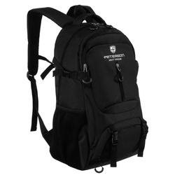 Geräumiger Wanderrucksack aus Polyester in Schwarz – Peterson