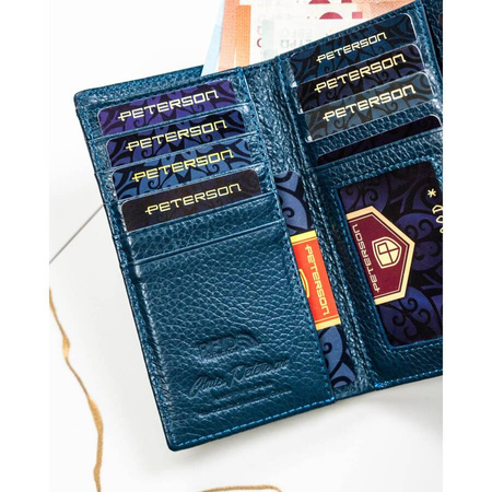 Damen Kartenetui in Blau – Peterson
