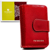 Damen Geldbörse aus Leder mit Druckknopf und RFID – Peterson