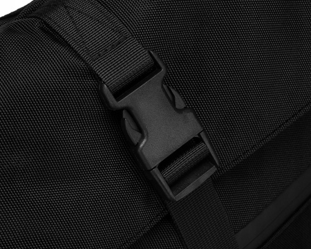 Schwarzer Sport-Rucksack im Rolltop-Stil mit verstellbaren Schultergurten – Peterson