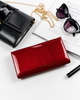 Klassische Damen Geldbörse mit Druckverschluss aus Lackleder – Cavaldi
