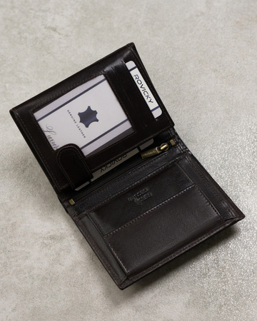 Herren Geldbörse aus Leder mit Fach für Fahrzeugschein – Rovicky