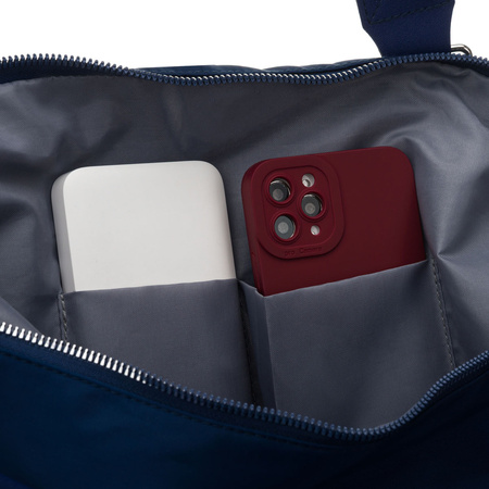 Sportliche Trainingstasche aus Polyester in Navyblau, mit einem Fach – Peterson