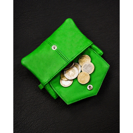 Grünes Schlüsseletui aus Echtleder