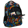 Peterson Jugendlicher Rucksack für die Schule aus Polyester mit einem Graffiti-Muster