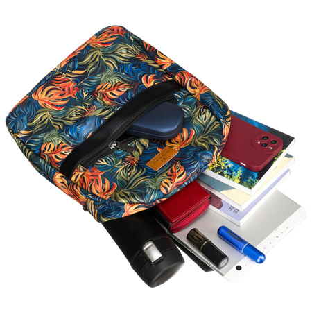 Gemusterter Damen City Rucksack mit verstellbaren Schultergurten – Rovicky