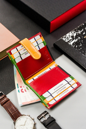 Praktisches Kartenetui aus echtem Leder – Rovicky