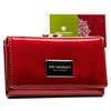 Rote, lackierte Damen Geldbörse mit Druckknopf und Klippverschluss – Peterson