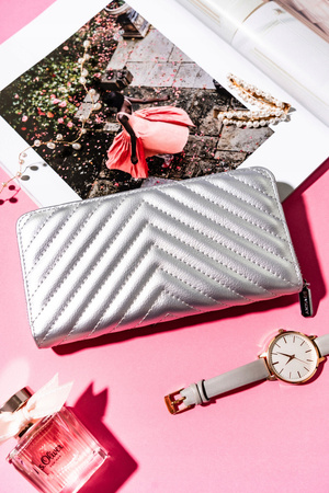 Damen Federmäppchen-Portemonnaie groß aus Öko-Leder – Rovicky