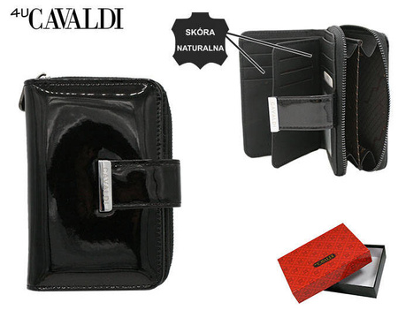 Damen Geldbörse mit Reißverschluss und Druckknopf – 4U Cavaldi