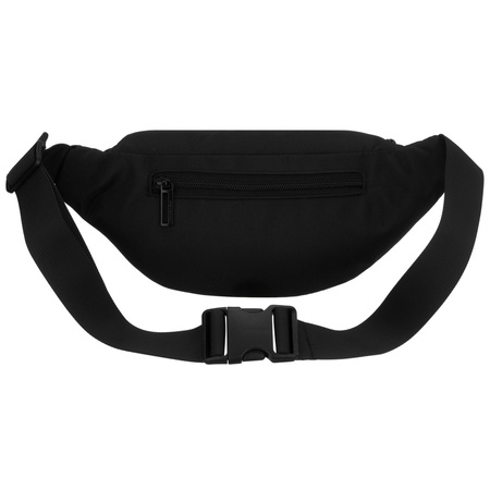 Schwarze Herren-Gürteltasche  mit Außentaschen mit Reißverschluss, aufgehängt an einem verstellbaren Gürtel – Peterson